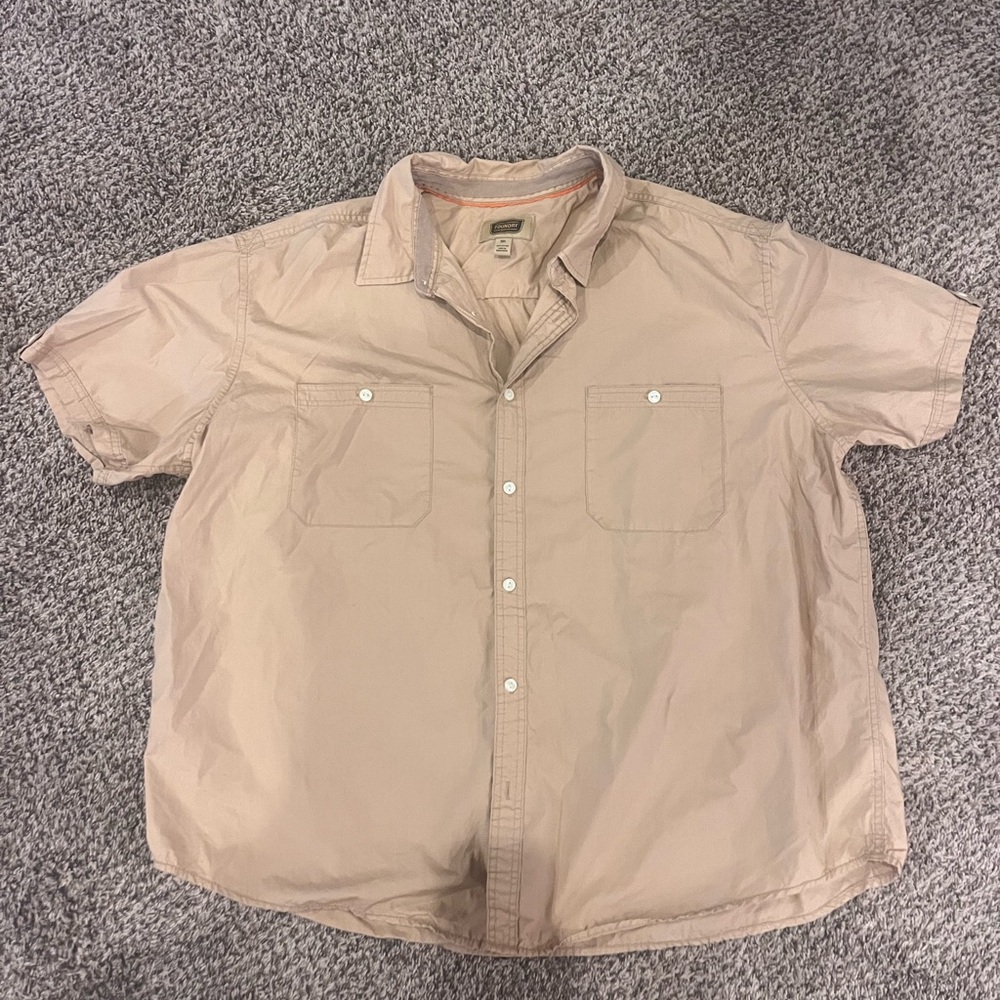 The Foundry Supply Co. Light Tan Casual Button Down Shirt